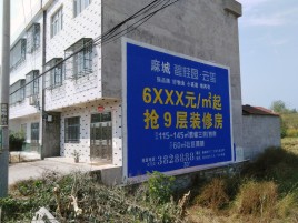 内黄墙体广告质量分析