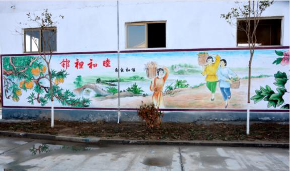 内黄乡镇文化墙 乡风文明焕发新活力